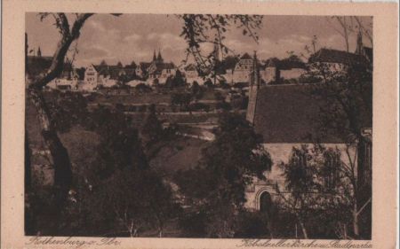 Rothenburg - Kobozellerkirche und Stadtpartie - ca. 1935 Rothenburg - Kobozellerkirche und Stadtpartie - ca. 1935