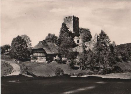 Königsfeld - Ruine Waldau - ca. 1965 Königsfeld - Ruine Waldau - ca. 1965