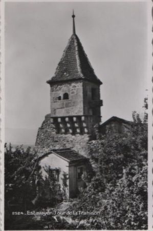 Schweiz - Estavayer-le-Lac - Tour de la Trahison - ca. 1950 Schweiz - Estavayer-le-Lac - Tour de la Trahison - ca. 1950