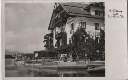 Österreich - St. Wolfgang - Hotel Zum Weißen Rös - ca. 1960 Österreich - St. Wolfgang - Hotel Zum Weißen Rös - ca. 1960