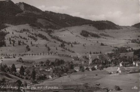 Nesselwang - mit Alpspitze - ca. 1960 Nesselwang - mit Alpspitze - ca. 1960