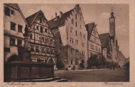 Rothenburg - Herrengasse - ca. 1935 Rothenburg - Herrengasse - ca. 1935