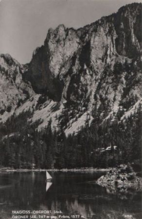 Österreich - Tragöß - Oberort, Grüner See - ca. 1950 Österreich - Tragöß - Oberort, Grüner See - ca. 1950