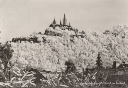 Wernigerode - Schloß im Rauhreif - 1979 Wernigerode - Schloß im Rauhreif - 1979