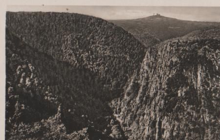 Bodetal bei Thale - Roßtrappfelsen - ca. 1955 Bodetal bei Thale - Roßtrappfelsen - ca. 1955