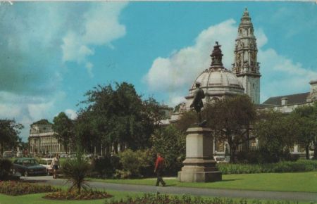 Großbritannien - Cardiff - City Hall - 1970 Großbritannien - Cardiff - City Hall - 1970