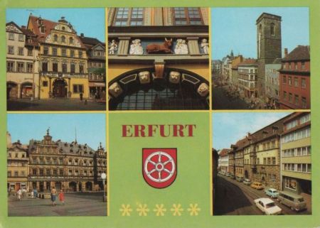 Erfurt - u.a. Haus zum Roten Ochsen - 1988 Erfurt - u.a. Haus zum Roten Ochsen - 1988