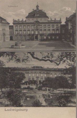 Ludwigsburg - Schlosshof, Schlossgarten - ca. 1930 Ludwigsburg - Schlosshof, Schlossgarten - ca. 1930