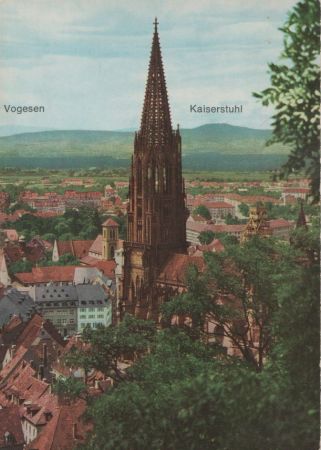 Freiburg - mit Blick zu den Vogesen - ca. 1970 Freiburg - mit Blick zu den Vogesen - ca. 1970