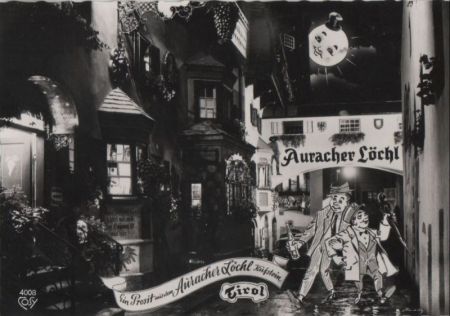 Österreich - Kufstein - Römerhofgasse mit Auracher-Löchl - ca. 1960 Österreich - Kufstein - Römerhofgasse mit Auracher-Löchl - ca. 1960