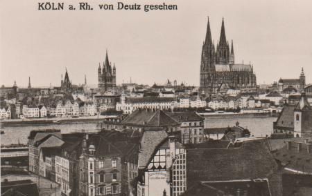 Köln von Deutz gesehen - 1973 Köln von Deutz gesehen - 1973