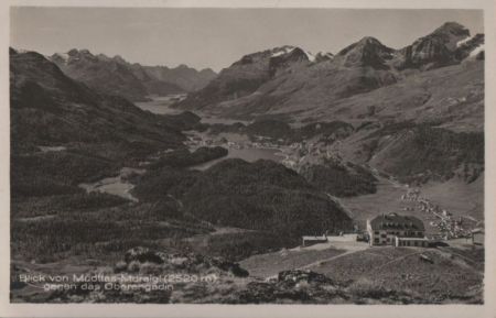 Schweiz - Muottas Muragl - Blick gegen Oberengadin - ca. 1950 Schweiz - Muottas Muragl - Blick gegen Oberengadin - ca. 1950