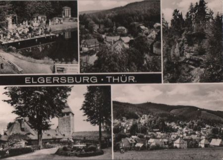 Elgersburg - u.a. Blick vom Schloß - 1975 Elgersburg - u.a. Blick vom Schloß - 1975