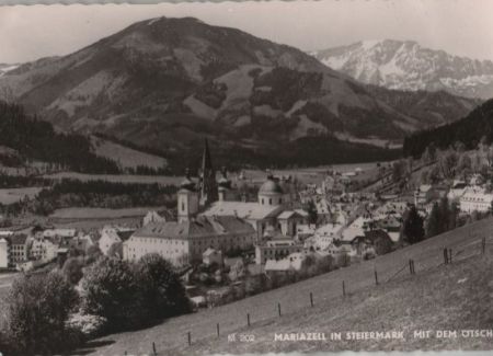 Österreich - Mariazell - mit dem Ötscher - 1965 Österreich - Mariazell - mit dem Ötscher - 1965