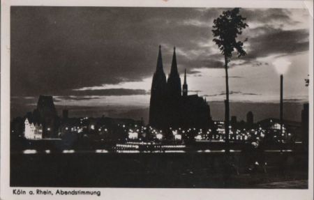 Köln - Abendstimmung - 1954 Köln - Abendstimmung - 1954