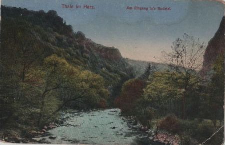 Thale - Eingang ins Bodetal - ca. 1920 Thale - Eingang ins Bodetal - ca. 1920