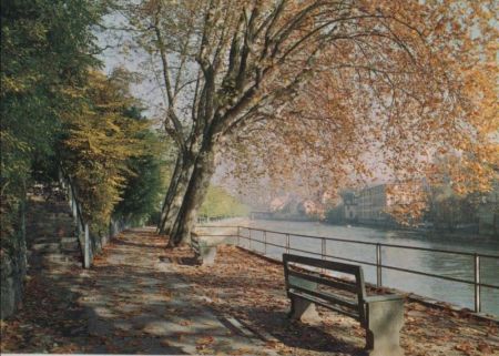 Schweiz - Baden - Limmatpromenade - ca. 1980 Schweiz - Baden - Limmatpromenade - ca. 1980
