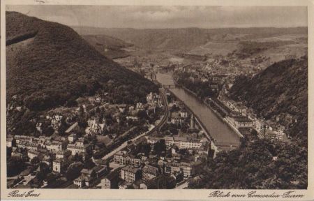 Bad Ems - Blick vom Concordia Turm - 1931 Bad Ems - Blick vom Concordia Turm - 1931