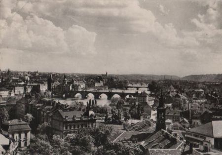 Tschechien - Prag - Praha - Celkovy pohled na prazske - 1958 Tschechien - Prag - Praha - Celkovy pohled na prazske - 1958