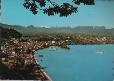 Österreich - Bregenz - mit Schweizer Alpen - 1969 Österreich - Bregenz - mit Schweizer Alpen - 1969