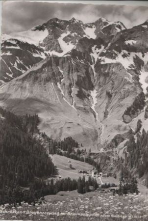 Österreich - Schröcken - mit Braunarlspitze - ca. 1955 Österreich - Schröcken - mit Braunarlspitze - ca. 1955