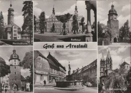 Arnstadt - u.a. Hopfenbrunnen - 1978 Arnstadt - u.a. Hopfenbrunnen - 1978