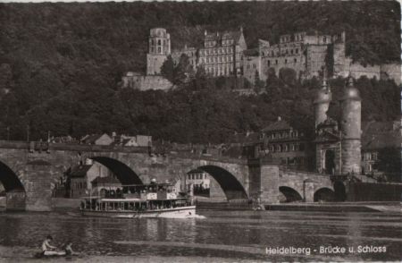 Heidelberg - Brücke und Schloss - 1961 Heidelberg - Brücke und Schloss - 1961