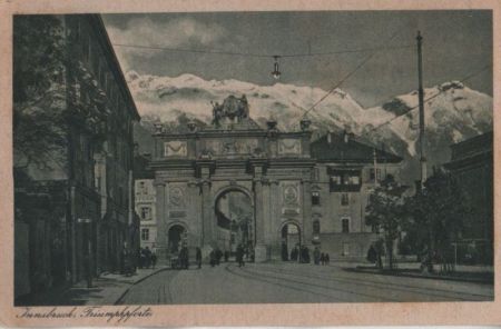 Österreich - Innsbruck - Triumphpforte - ca. 1950 Österreich - Innsbruck - Triumphpforte - ca. 1950
