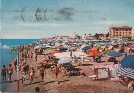 Italien - Jesolo - Lido, La spiaggia - 1961 Italien - Jesolo - Lido, La spiaggia - 1961