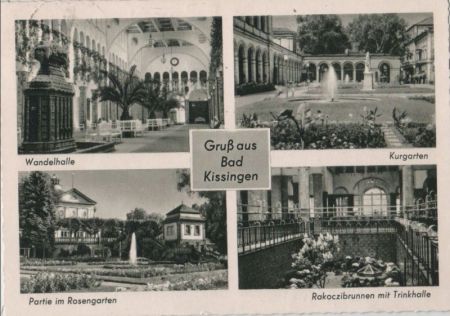 Bad Kissingen - u.a. Partie im Rosengarten - 1969 Bad Kissingen - u.a. Partie im Rosengarten - 1969