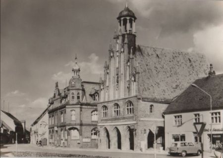 Grimmen - Rathaus am Marktplatz - 1974 Grimmen - Rathaus am Marktplatz - 1974