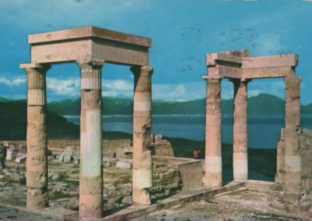 Griechenland - Rhodos - Lindos Teil der Skropolis - 1977 Griechenland - Rhodos - Lindos Teil der Skropolis - 1977