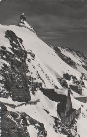 Schweiz - Jungfraujoch mit Sphinx - ca. 1955 Schweiz - Jungfraujoch mit Sphinx - ca. 1955