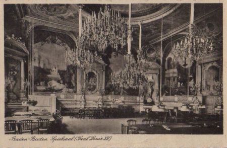 Baden-Baden - Spielsaal - ca. 1950 Baden-Baden - Spielsaal - ca. 1950