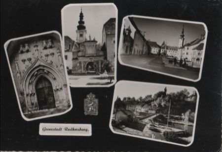 Österreich - Bad Radkersburg - u.a. Portal der Kirche - ca. 1960 Österreich - Bad Radkersburg - u.a. Portal der Kirche - ca. 1960