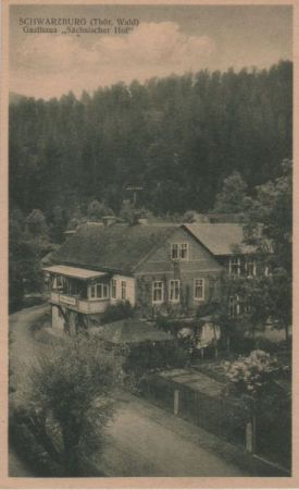 Schwarzburg - Gasthaus Sächsischer Hof - ca. 1935 Schwarzburg - Gasthaus Sächsischer Hof - ca. 1935