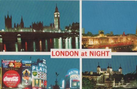 Großbritannien - London at Night - ca. 1975 Großbritannien - London at Night - ca. 1975