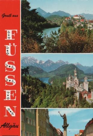 Gruß aus Füssen, Allgäu - ca. 1975 Gruß aus Füssen, Allgäu - ca. 1975