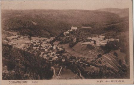 Schwarzburg - Blick vom Trippstein - 1927 Schwarzburg - Blick vom Trippstein - 1927