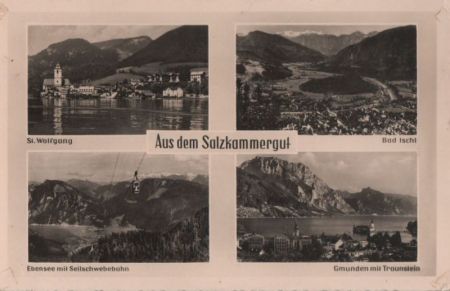 Österreich - Salzkammergut - u.a. Gmunden mit Traunstein - ca. 1960 Österreich - Salzkammergut - u.a. Gmunden mit Traunstein - ca. 1960
