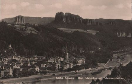 Bad Schandau - mit Schrammsteinen Bad Schandau - mit Schrammsteinen