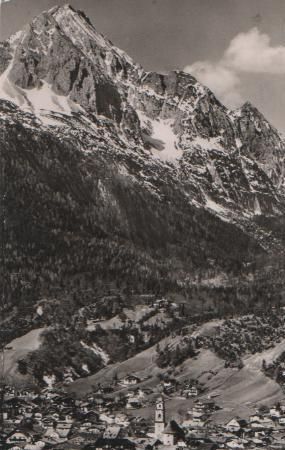 Mittenwald mit Wetterstein - 1961 Mittenwald mit Wetterstein - 1961