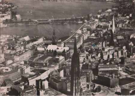 Hamburg - Blick vom Hafen auf die Binnenalster - 1956 Hamburg - Blick vom Hafen auf die Binnenalster - 1956