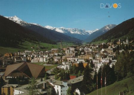 Schweiz - Davos - mit Eishalle - ca. 1985 Schweiz - Davos - mit Eishalle - ca. 1985