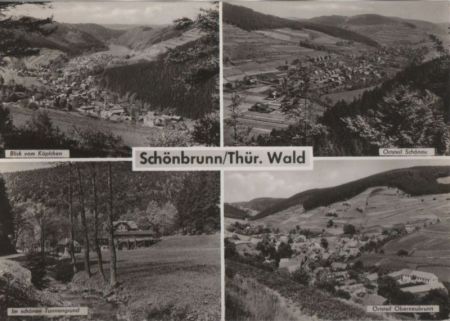 Schleusegrund-Schönbrunn - u.a. Ortsansicht - 1969 Schleusegrund-Schönbrunn - u.a. Ortsansicht - 1969
