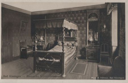 Bad Kissingen - Bismarcks Schlafzimmer - ca. 1950 Bad Kissingen - Bismarcks Schlafzimmer - ca. 1950