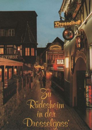 Rüdesheim - Drosselgasse - ca. 1985 Rüdesheim - Drosselgasse - ca. 1985