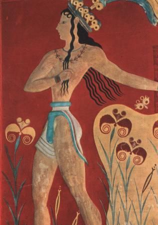 Griechenland - Knossos - Fresco Fürstenknabe - 1972 Griechenland - Knossos - Fresco Fürstenknabe - 1972