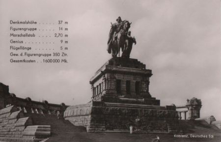 Koblenz - Deutsches Eck - ca. 1955 Koblenz - Deutsches Eck - ca. 1955