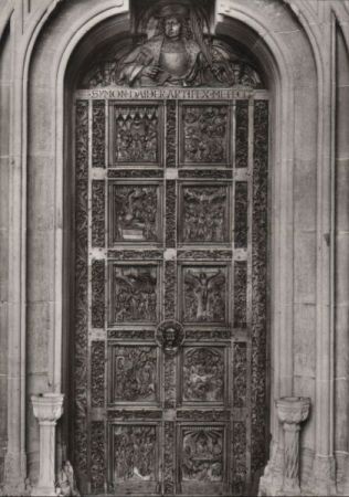 Konstanz - Münster, Basilika, geschnitzte rechte Portalhälfte - ca. 1965 Konstanz - Münster, Basilika, geschnitzte rechte Portalhälfte - ca. 1965